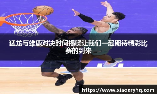 猛龙与雄鹿对决时间揭晓让我们一起期待精彩比赛的到来